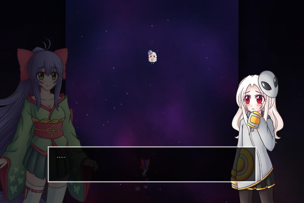 Jigoku Kisetsukan (Windows) screenshot: Space girl