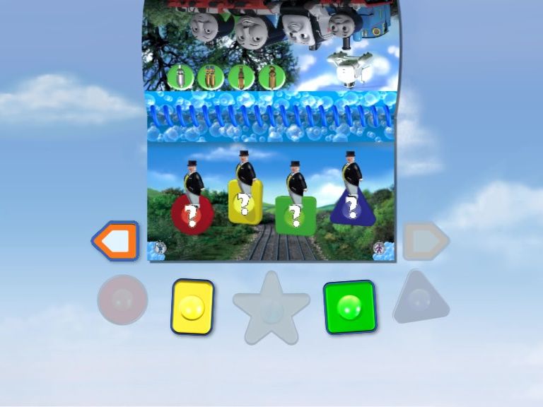 Thomas & Friends: Full Speed Ahead (Bubble) screenshot: There is in-game help showing how to use the game book with the controller