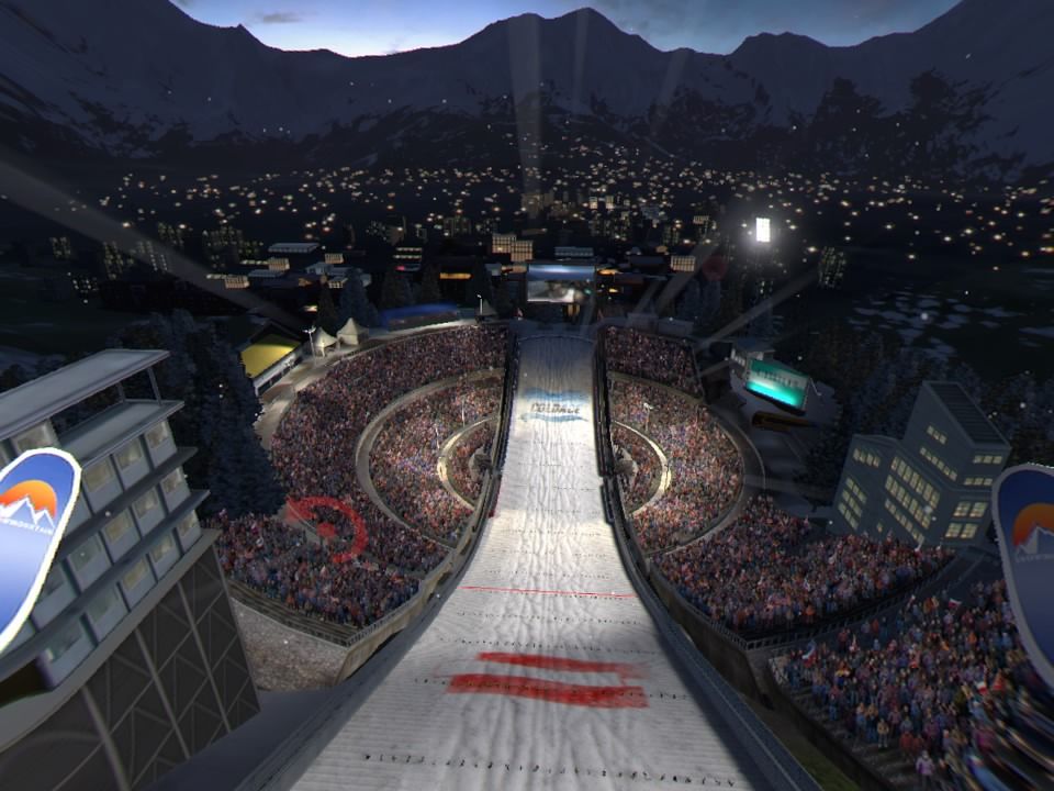 Ski Jumping Pro VR (PlayStation 4) screenshot: Innsbruck jump... so far so good