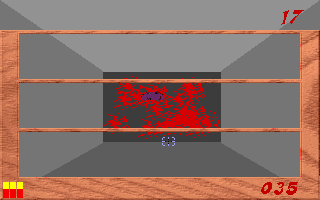 Barney Hunter (DOS) screenshot: That's a lot of blood