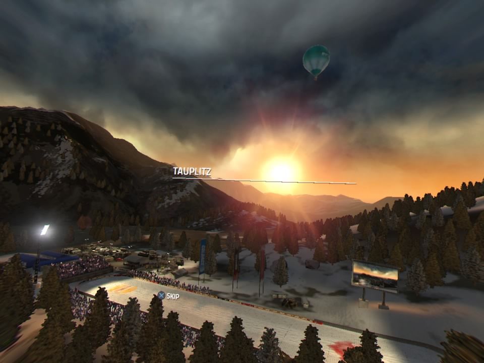 Ski Jumping Pro VR (PlayStation 4) screenshot: Tauplitz track overview