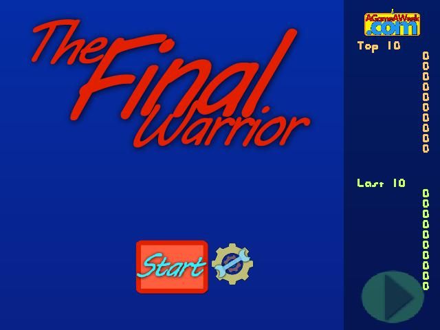 The Final Warrior (Windows) screenshot: Title screen