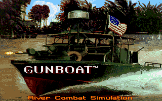 Gunboat (DOS) screenshot: Title screen