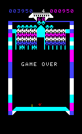 Astro Invader (Arcadia 2001) screenshot: Game Over
