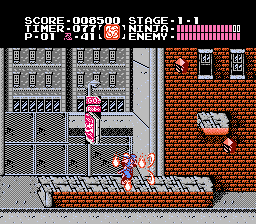Ninja Gaiden (NES) screenshot: Fire Power