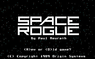 Screenshot of Space Rogue (DOS, 1989) - MobyGames