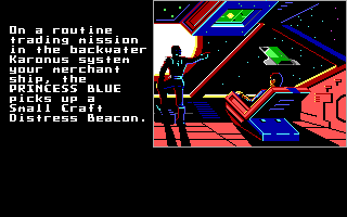 Screenshot of Space Rogue (DOS, 1989) - MobyGames