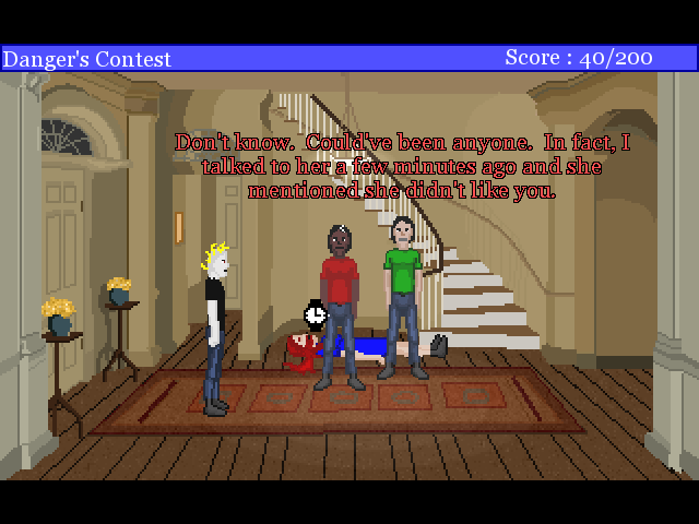 Mr. Danger's Contest (Windows) screenshot: The first murder
