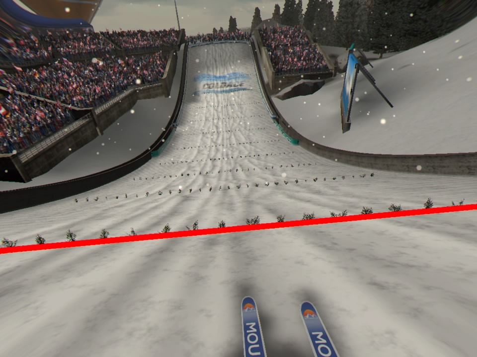 Ski Jumping Pro VR (PlayStation 4) screenshot: Good landing