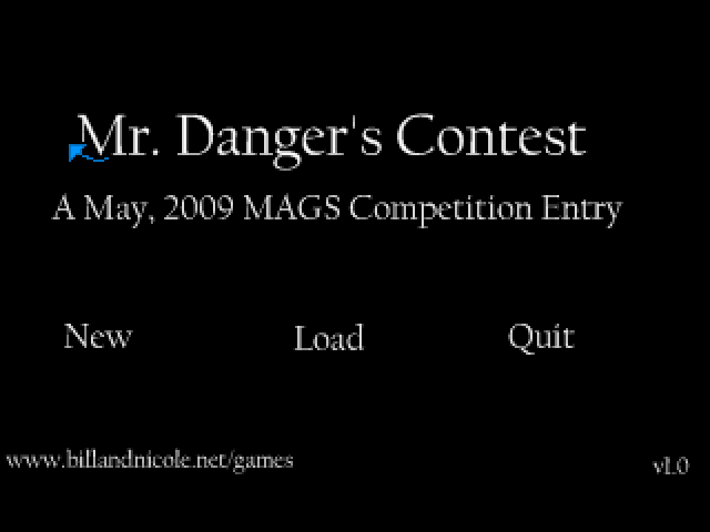 Mr. Danger's Contest (Windows) screenshot: Title screen