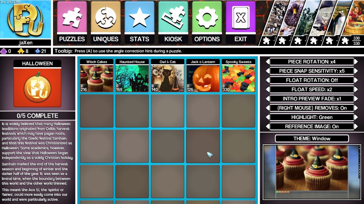 Pixel Puzzles Ultimate: Halloween (Windows) screenshot: Package information