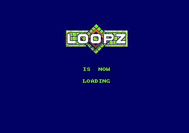 Loopz (Amstrad CPC) screenshot: Loading screen