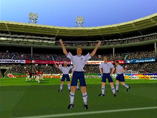 This Is Football (PlayStation) screenshot: Goal Celebration