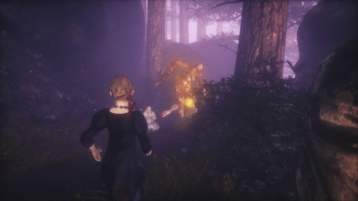 Resident Evil: Revelations 2 - Extra Episode 2: Little Miss (PlayStation 4) screenshot: Monster pushing Natalia out of the cover without spotting it while controlling dark Natalia is an obvious bug