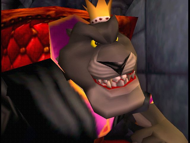 Conker's Bad Fur Day (Nintendo 64) screenshot: Evil Panther King