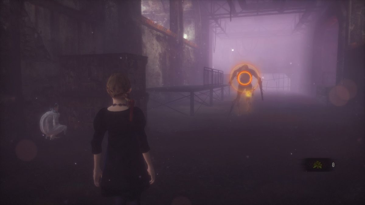 Resident Evil: Revelations 2 - Extra Episode 2: Little Miss (PlayStation 4) screenshot: While Natalia needs to hide, dark Natalia cannot be seen by the monsters