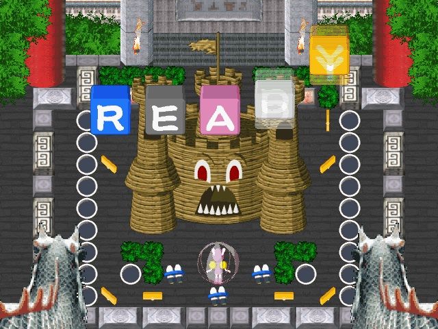 Hansha de Spark! (SEGA Saturn) screenshot: Castle boss