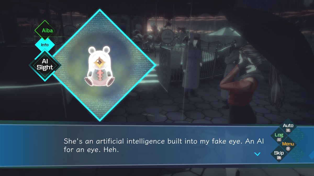 AI: The Somnium Files (Nintendo Switch) screenshot: Introducing Aiba.