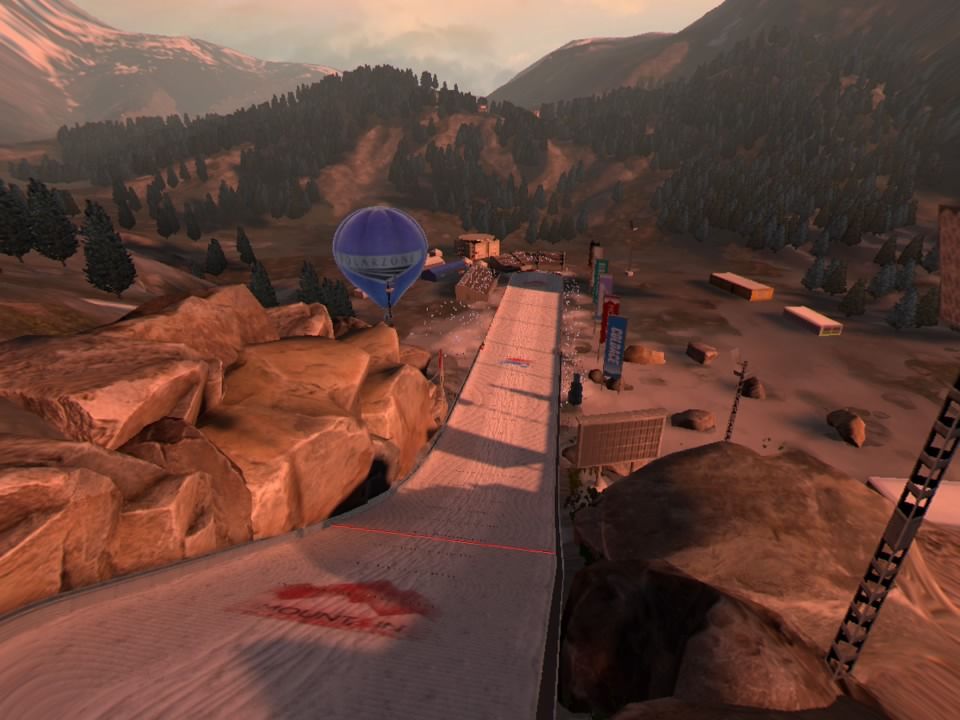 Ski Jumping Pro VR (PlayStation 4) screenshot: Planica track overview