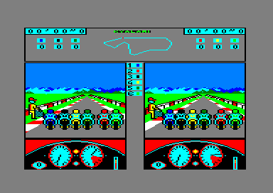 500 cc Grand Prix (Amstrad CPC) screenshot: Championship Mode