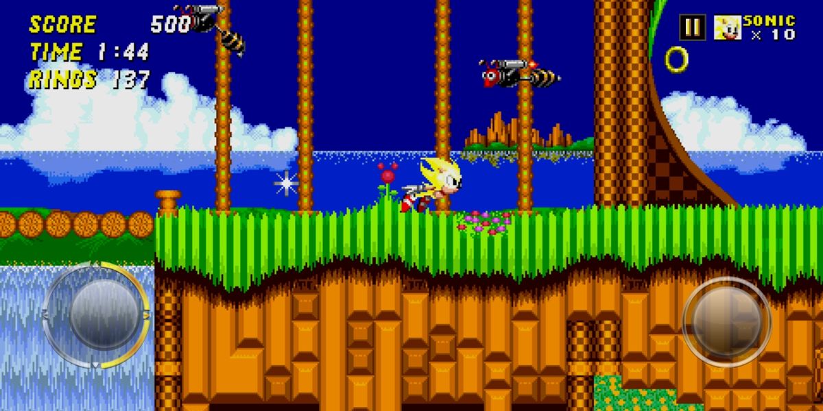 Sonic the Hedgehog 2 (Android) screenshot: Super Sonic