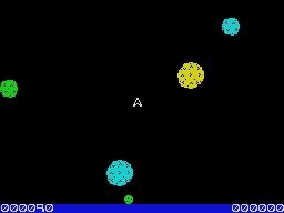 Meteoroids (ZX Spectrum) screenshot: Shoot shoot !