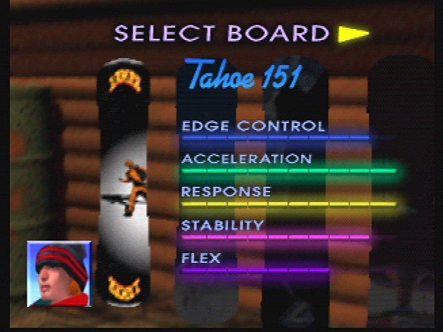 1080° Snowboarding (Nintendo 64) screenshot: Select Board