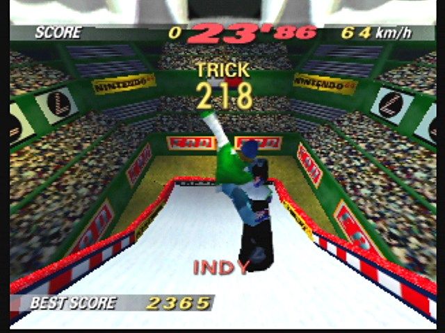 1080° Snowboarding (Nintendo 64) screenshot: Trick Attack Mode
