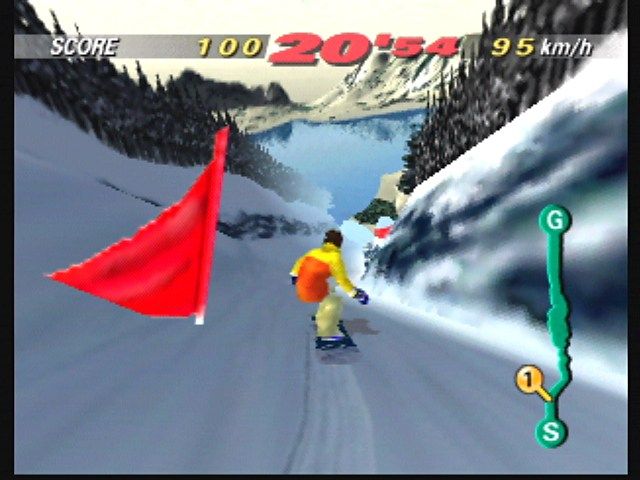1080° Snowboarding (Nintendo 64) screenshot: Slalom Contest