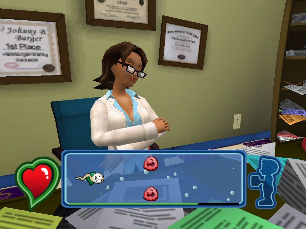 Leisure Suit Larry: Magna Cum Laude (Windows) screenshot: Talking with Beatrice