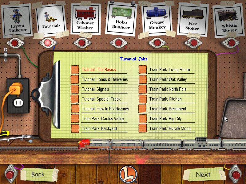 3-D Ultra Lionel Train Town Deluxe (Windows) screenshot: Tutorials get you accustomed to the gameplay