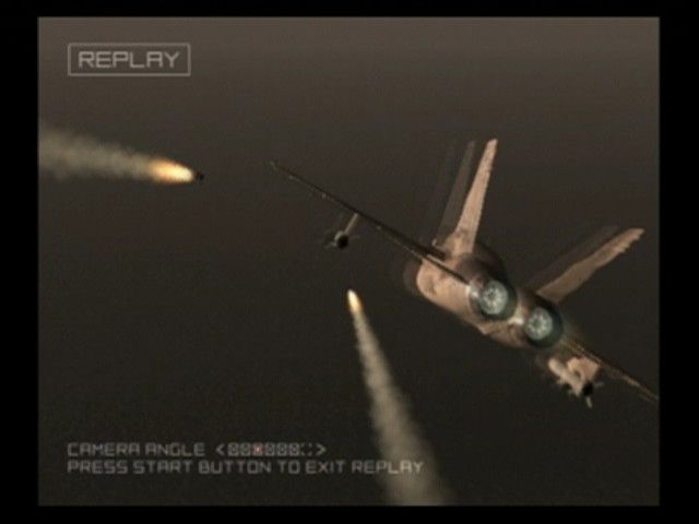 Ace Combat 04: Shattered Skies (PlayStation 2) screenshot: Launching missiles.