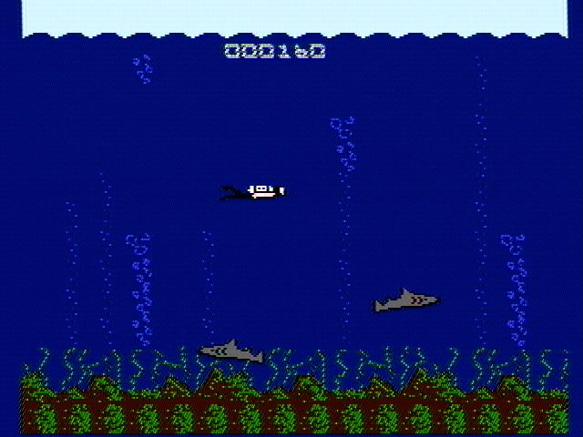 Action 52 (NES) screenshot: Sharks