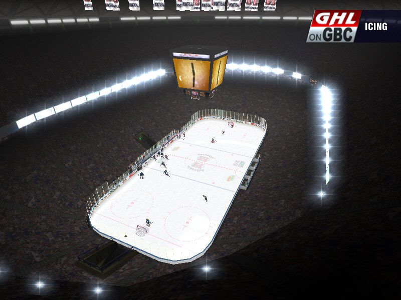 Actua Ice Hockey 2 (Windows) screenshot: Panoramic view of the ring