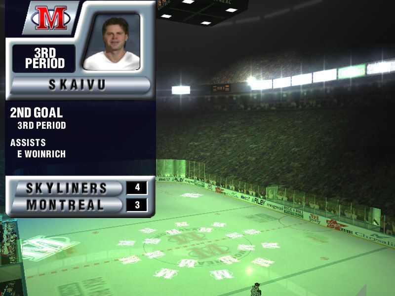 Actua Ice Hockey 2 (Windows) screenshot: A rather colourful panorama