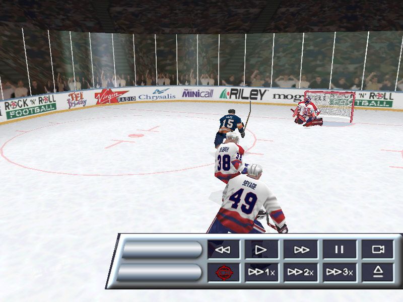 Actua Ice Hockey 2 (Windows) screenshot: Replay screen