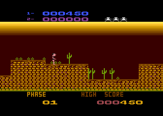 Aztec Challenge (Atari 8-bit) screenshot: Making my way.