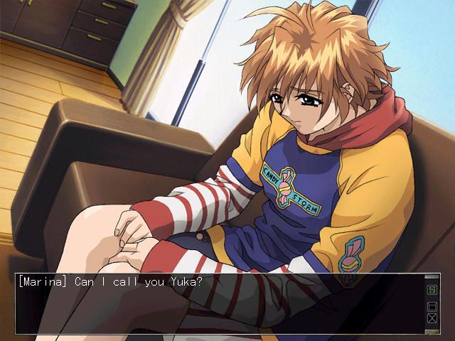 ADAM: The Double Factor (Windows) screenshot: Yuka looks cute...