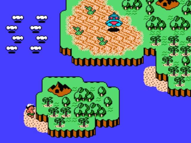 Adventure Island 3 (NES) screenshot: Map