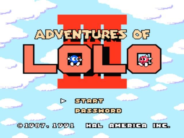 Adventures of Lolo 3 (NES) screenshot: Title