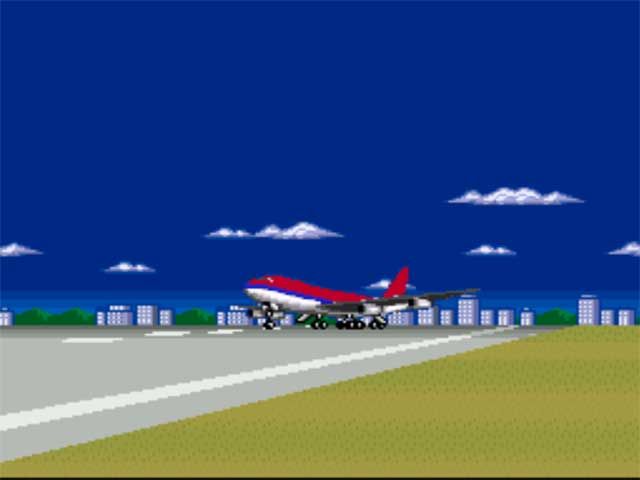 Aerobiz Supersonic (SNES) screenshot: Take Off!