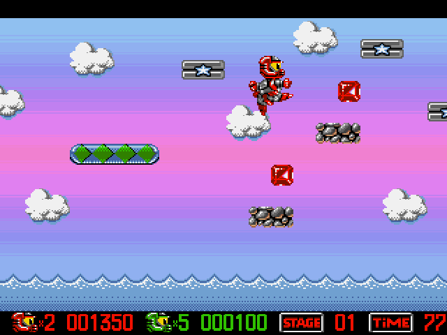 The Adventures of Quik and Silva (Amiga) screenshot: In Game