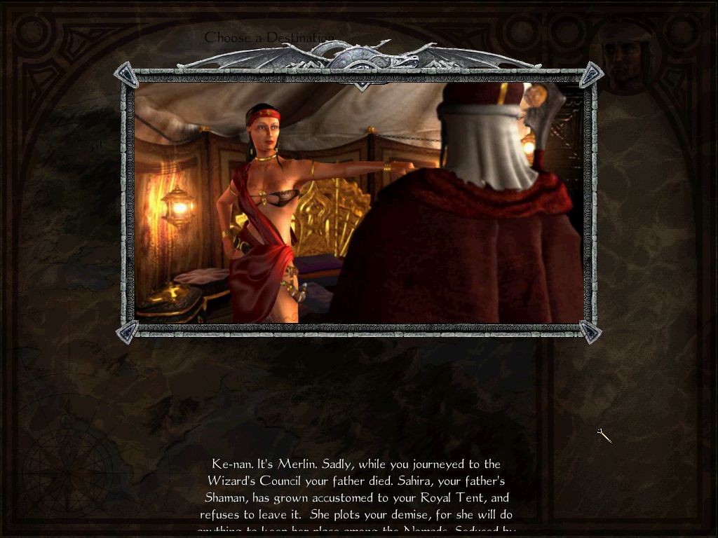 Age of Wonders: Shadow Magic (Windows) screenshot: Intro to first campaign scenario