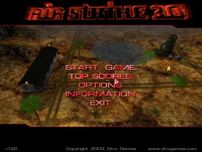 AirStrike 3D: Operation W.A.T. (Windows) screenshot: Menu