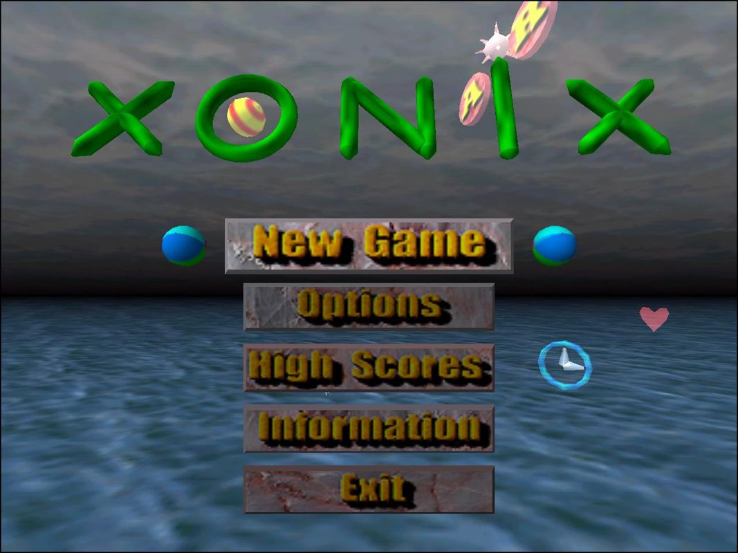 AirXonix (Windows) screenshot: Main Menu
