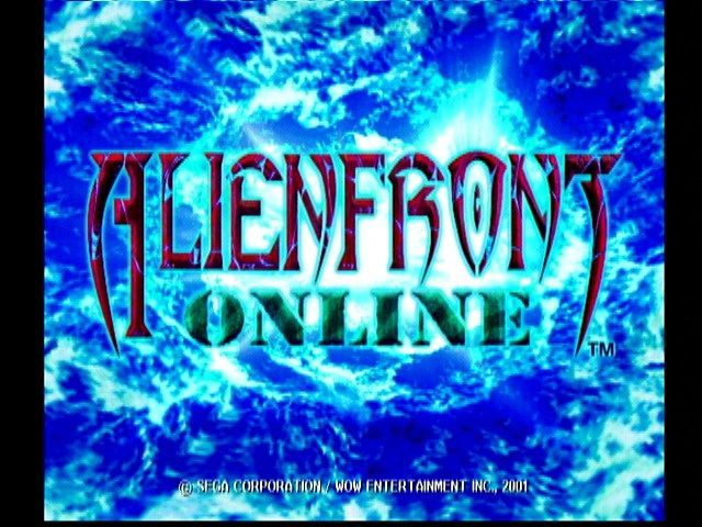 Alien Front Online (Dreamcast) screenshot: Title Screen