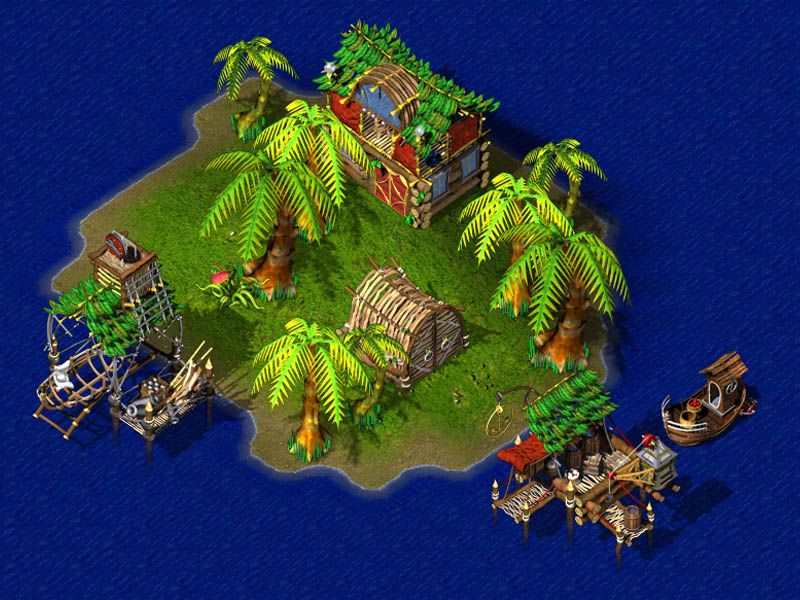 Alien Nations: Mission Pack (Windows) screenshot: Settle on islands.