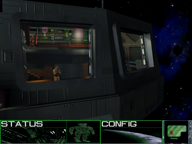 Aliens: A Comic Book Adventure (DOS) screenshot: Theres something out there....