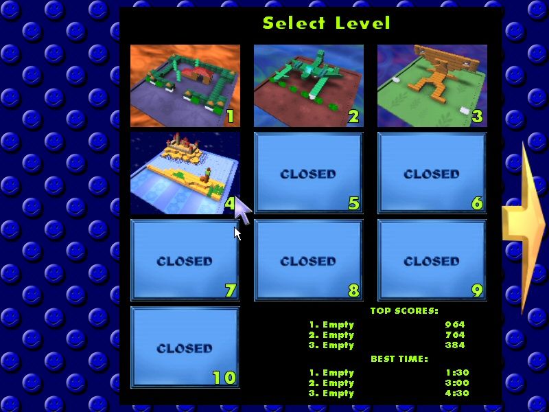 Alpha Ball (Windows) screenshot: Level Selection