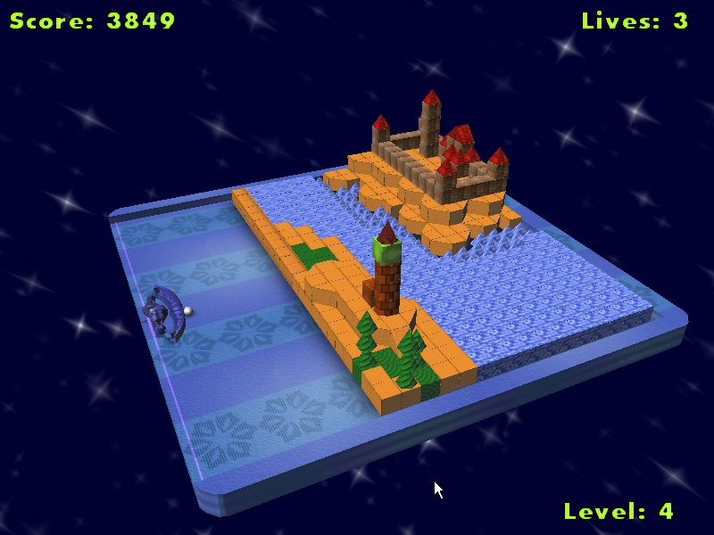Alpha Ball (Windows) screenshot: Begin Level 4